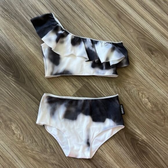 nununu ONE STRAP BIKINI Tue Dye Ruffle - Picture 2 of 5